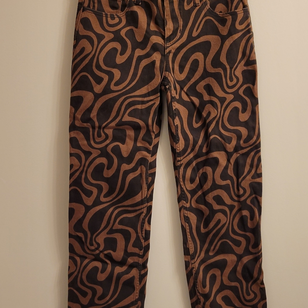 Hollister Low Rise Swirl Dad Jeans
